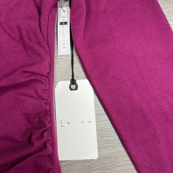 Leith Ruched Long Sleeve Dress - Purple Magenta -Size Small - Picture 6 of 11